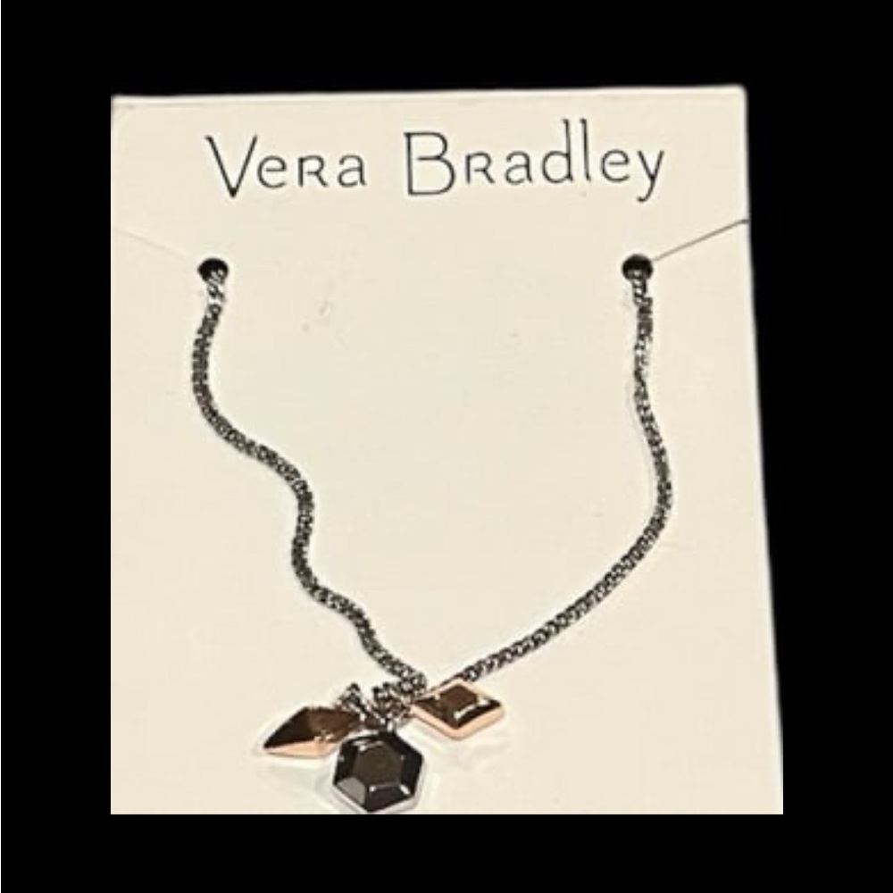 Nip - Vera Bradley geometric shape charms necklace.